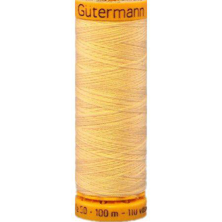 Gutermann 110 yard natural cotton thread white spool
