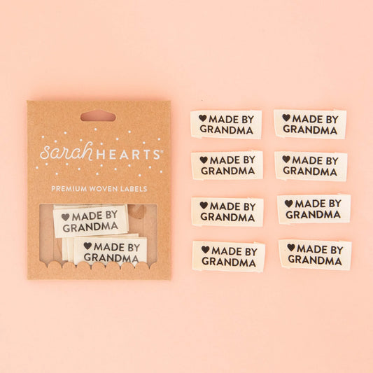 Sarah Hearts "Made by Grandma" Labels