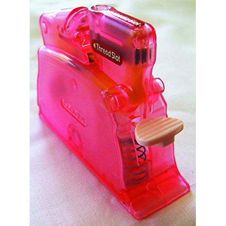 Desk needle threader pink sewing notion