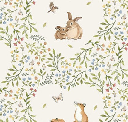 Northcott Woodland Heart DP28720-11 quilting cotton