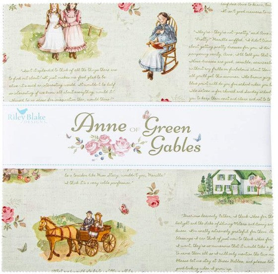 Riley Blake Anne of Green Gables 10-inch stacker layer cake precut
