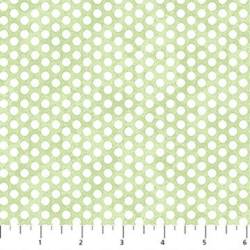 Northcott - Peas in a Pod Flannel - Dots Green F29039-71