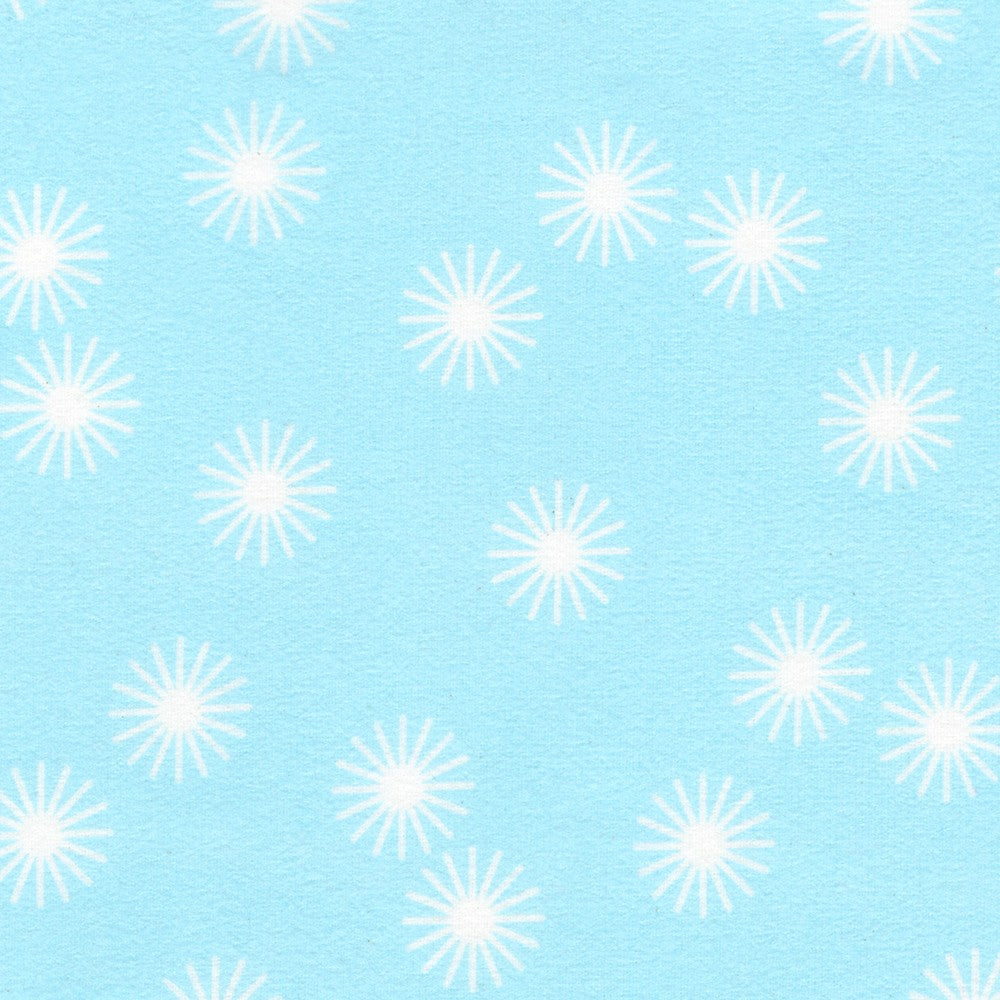 Robert Kaufman Cozy Cotton Flannel Sunburst Blue flannel