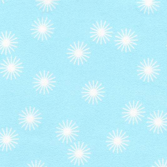 Robert Kaufman Cozy Cotton Flannel Sunburst Blue flannel