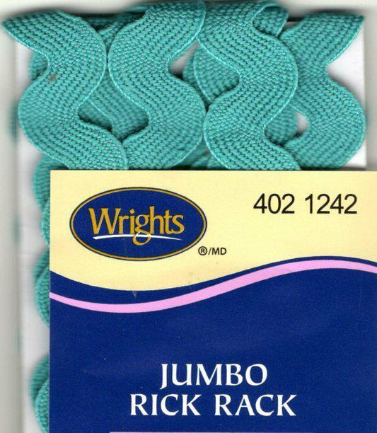 Jumbo Rickrack 5/8 X2-1/2yd-Mediterranean
