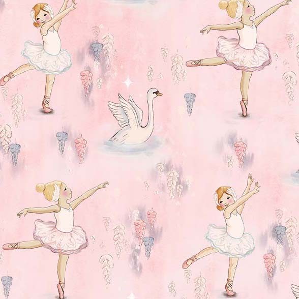 Michael Miller - Dance of the Swans - DDC12594-BLUS-D