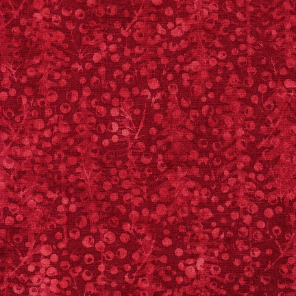 Lumin Fabrics - Jerry Khiev - Holiday Follies - Berries - Red Candy