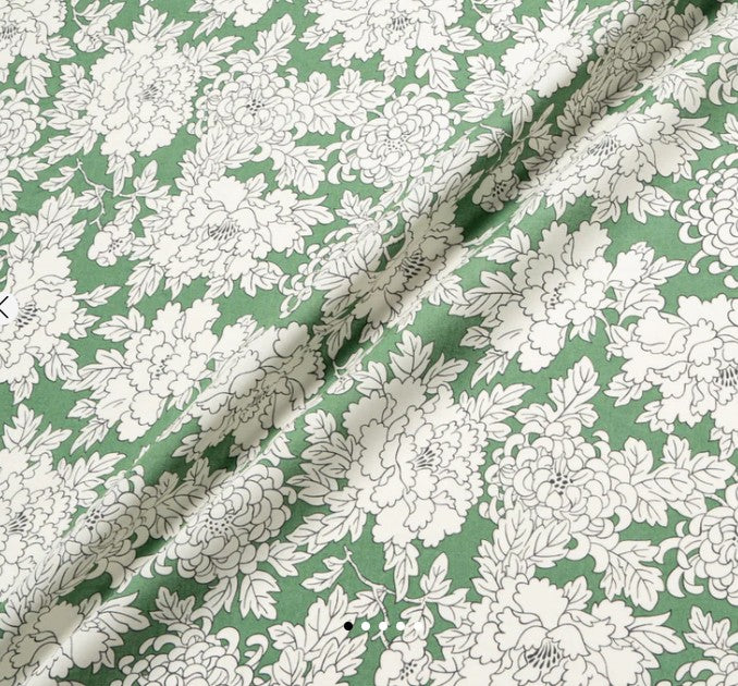 Liberty of London Costume C Green Tana Lawn cotton fabric