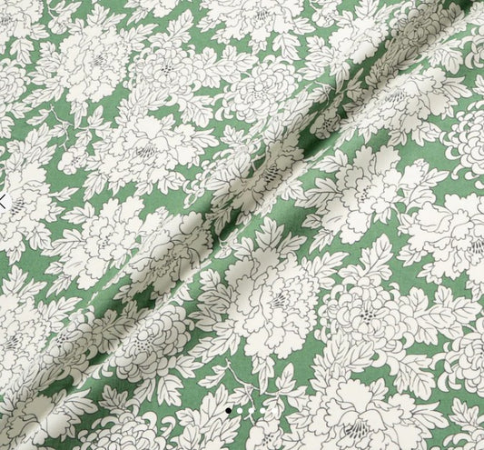 Liberty of London Costume C Green Tana Lawn cotton fabric