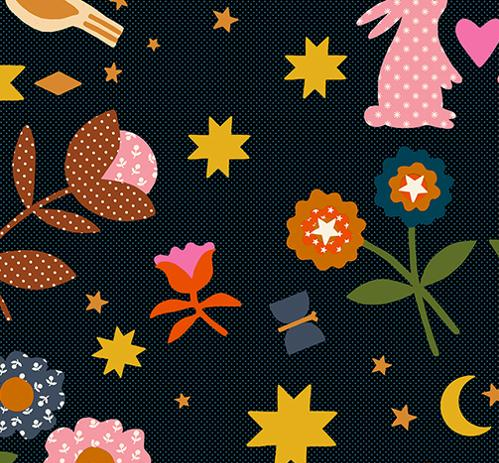 Ruby Star Society - Mystic Fable - Alexia Abegg - Black Flowers and Bunnies