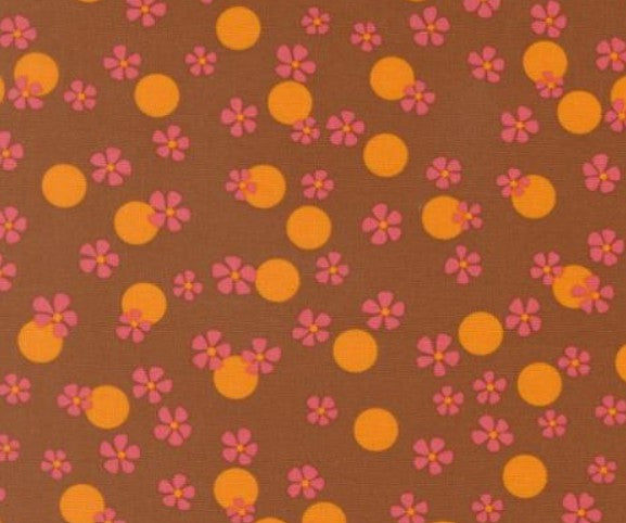 Moda Happy Daze Rust 33842-20 novelty quilting cotton orange