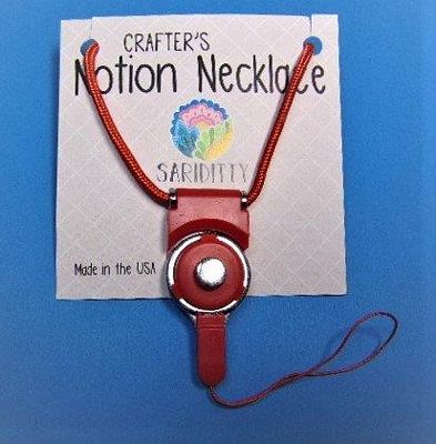 Sariditty Red Crafters Notion Necklace magnetic needle organizer