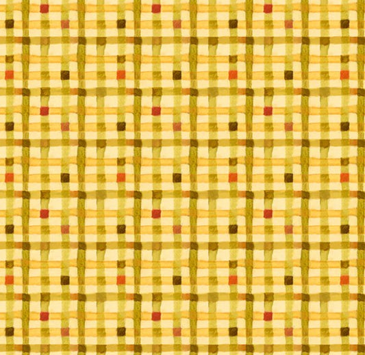Windham Cats Around Town Pawsome Plaid 55003-11 mellow fabric