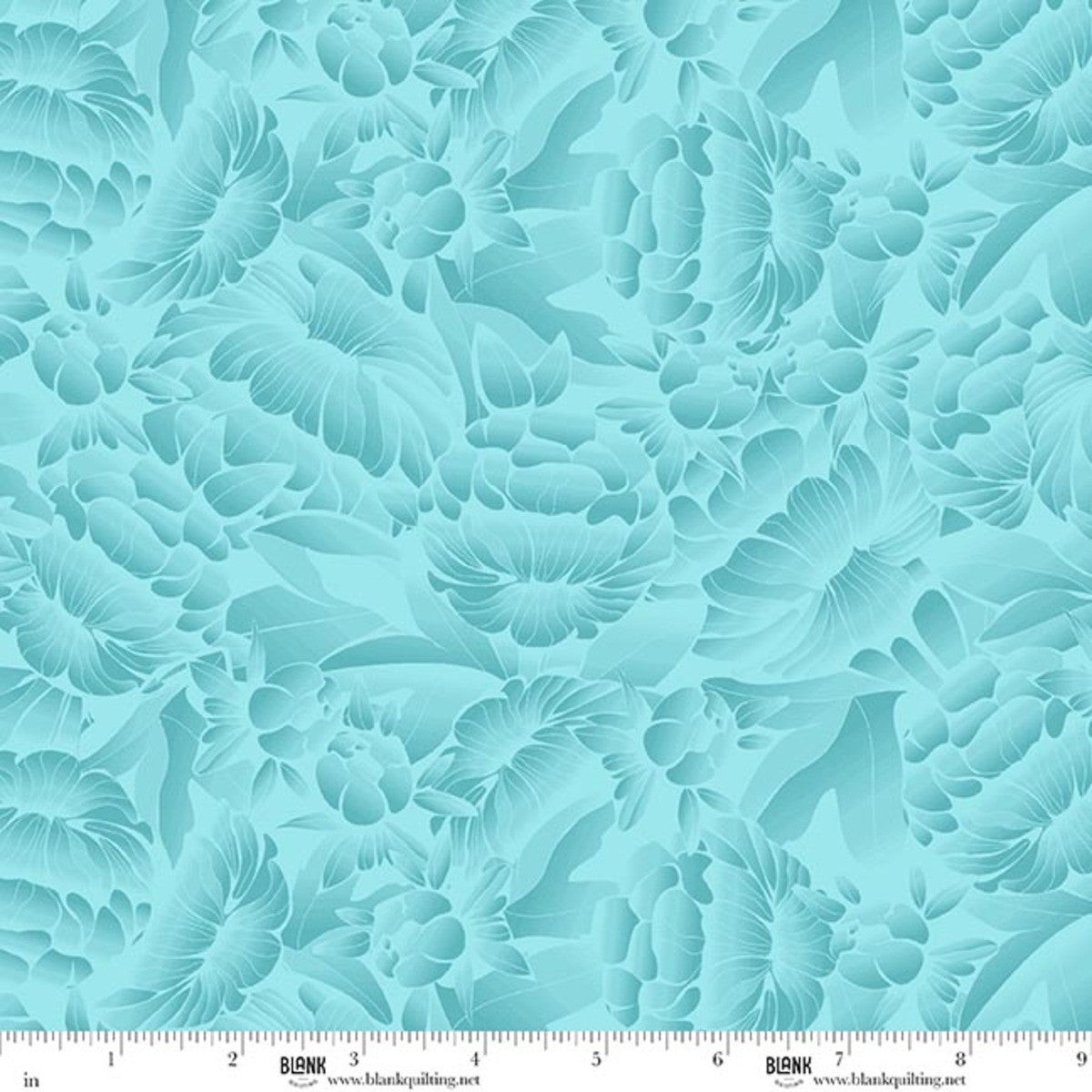 Blank Quilting Florique 118 inch Aqua backing