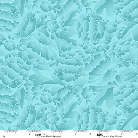 Blank Quilting Florique 118 inch Aqua backing