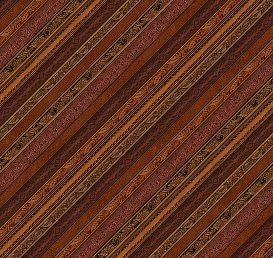 Blank Quilting Spurs Spirit 4526 Dark Brown cotton
