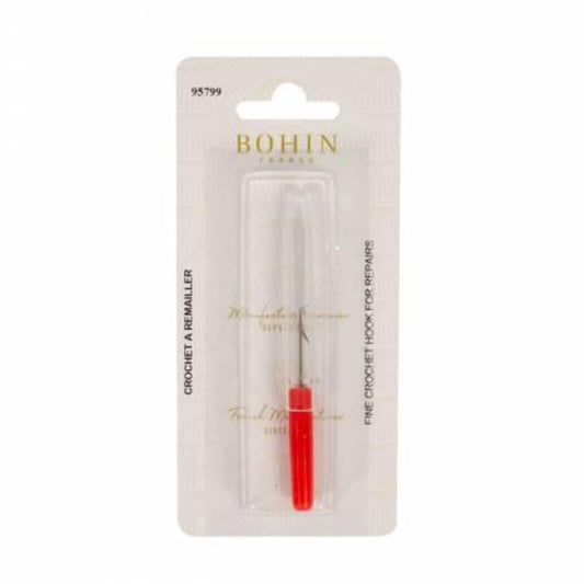 Bohin Fine Crochet Hook For Repair 3in Blister Card