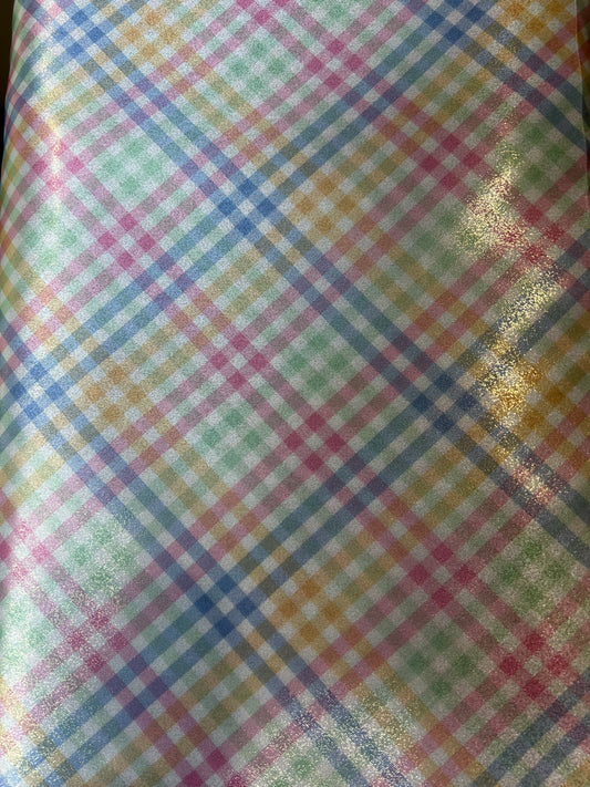 Satin Foil Plaid Multi - 17240