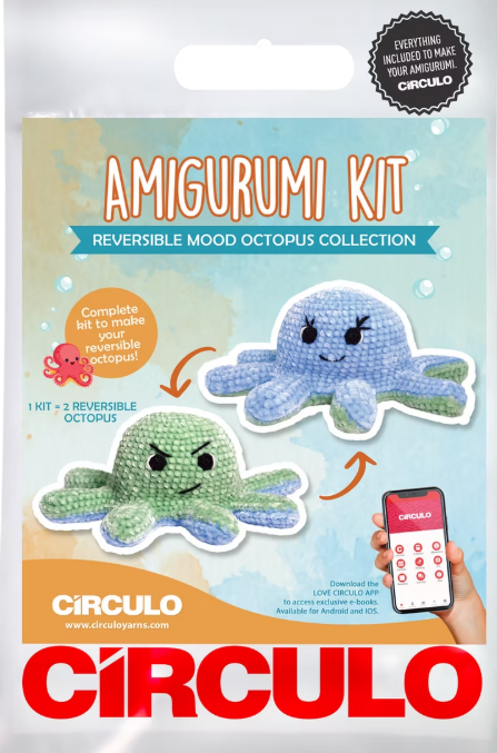 Circulo - Green & Blue Octopus Crochet Kit