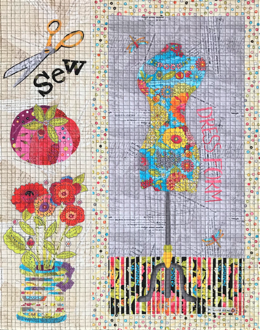 Sew Happy Collage Fabric Kit