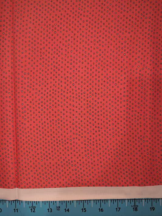 Pixie Square Dot Blender Dark Salmon quilting cotton fabric