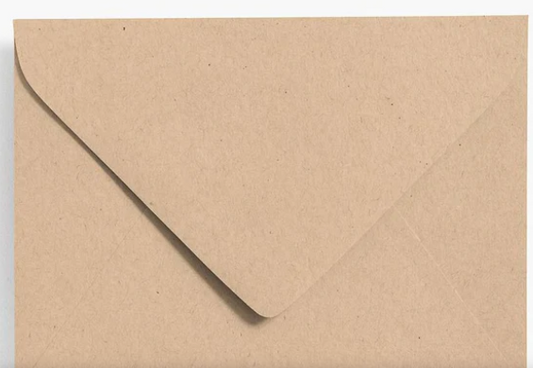 Paper Source brown card with envelope stationery gift