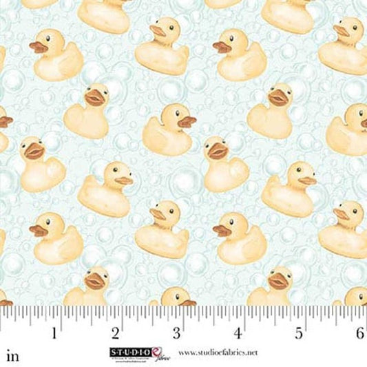 Studio E Bathing Bonnies 8851-16 Mint quilting cotton fabric