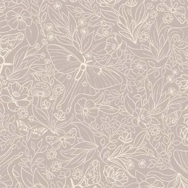 Michael Miller Floral Flight blush nocturnal quilting fabric