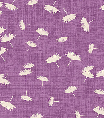 Benartex Windy Day Purple Wishflower quilting cotton