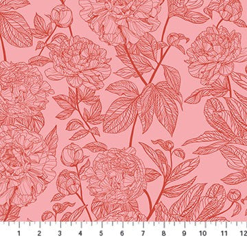 Anna Maria Textiles - Rhapsody - Peony - Rouge AMT1003-23V