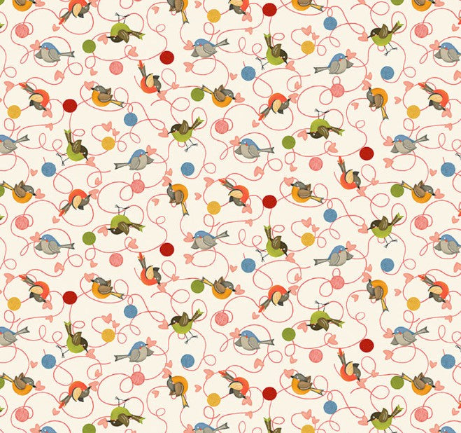 Studio e - 8477-33 Ecru - Knit 1, Purr 2