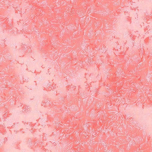 Michael Miller Fairy Frost Geranium metallic cotton fabric