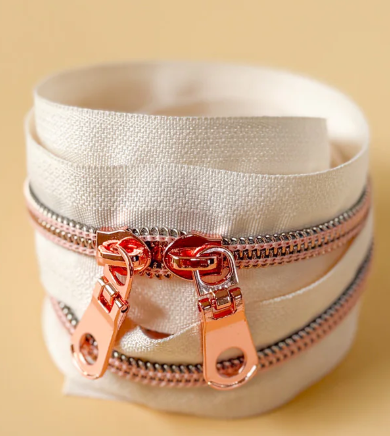 Minki Kim - 30'' Zipper | Cream Rose Gold