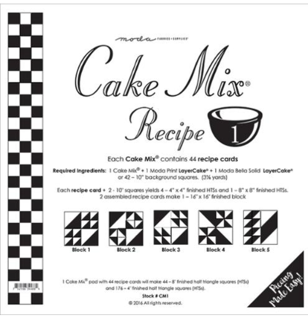 Cake Mix Recipe 1 44ct CM1