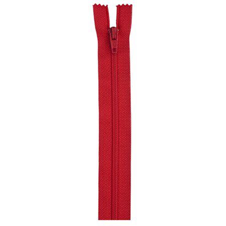 Coats and Clark polyester 7 inch atom red zipper notion