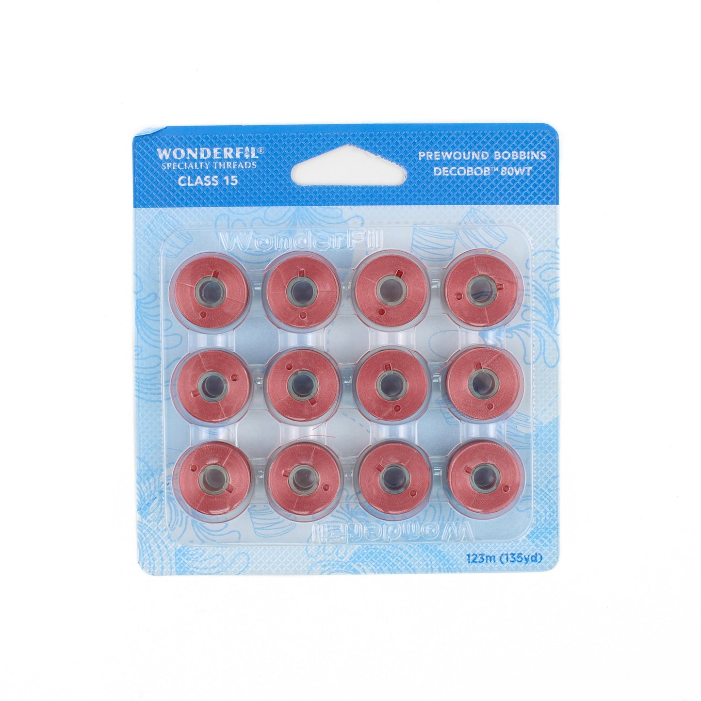 WonderFil Decobob prewound bobbin dusty rose DB221 80wt machine quilting