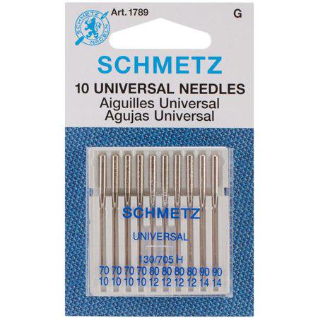Schmetz Universal Machine Needles Assorted Sizes 70/80/90 10ct