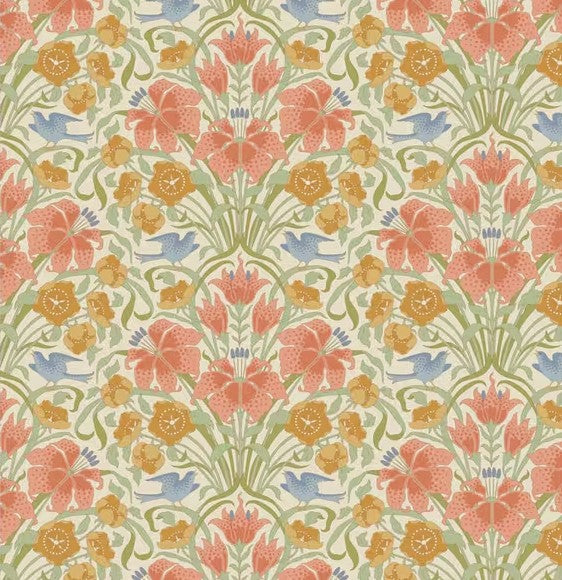 Tilda Songbird Songbird Coral 100645 quilting cotton