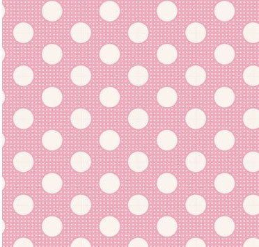 Tilda Medium Dots Pink tonal dot cotton quilting fabric