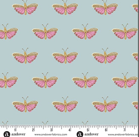 andover-Blue Chrysalis 1626B Flourish by Alexandra Bordallo