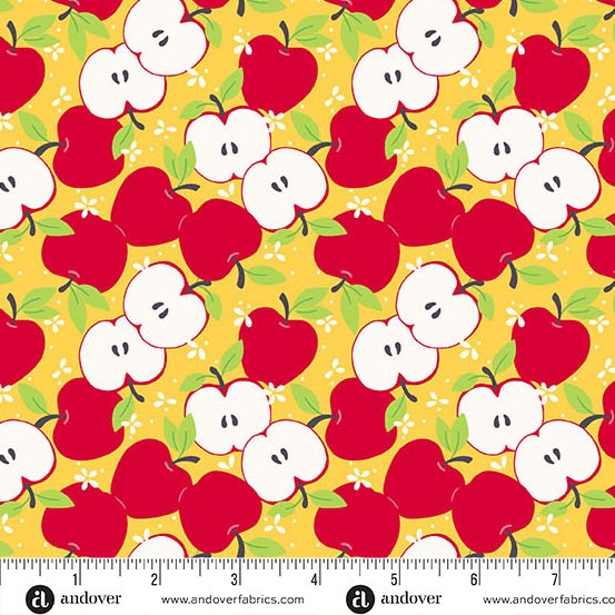 Andover - Back to School - Apples Sunshine - A-10242-Y