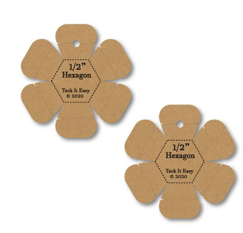 Tack it Easy gadget half inch hexagon paper piecing