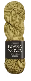 Circulo Bossa Nova 100% superwash merino wool yarn in Mustard 7030