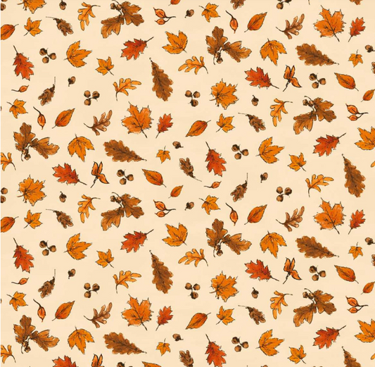 Studio E Haunted Acre Wood print 9134-44 in yellow, Halloween cotton fabric