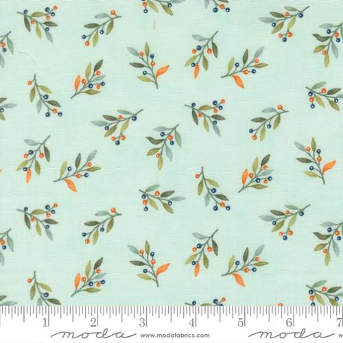 Moda I Love Fall Most Of All Deb Strain 56144 Aqua quilting fabric