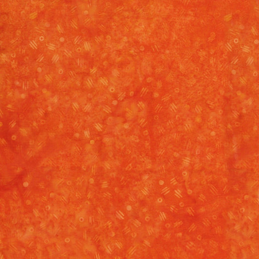 Spring Fling Seeds Orange Pumpkin hand-dyed batik quilting cotton by Lumin Fabrics