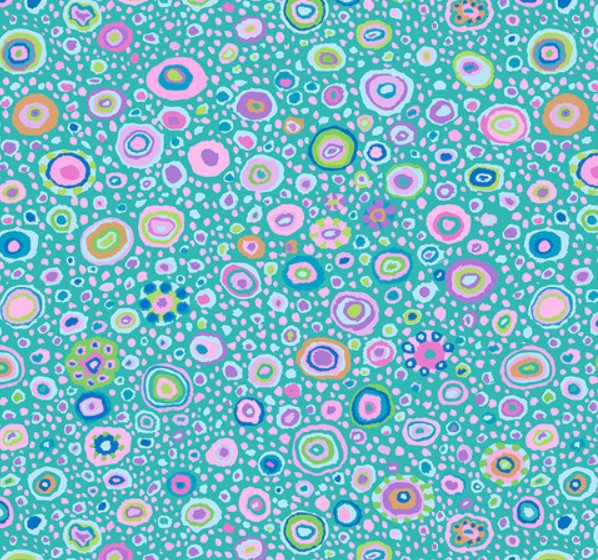 Kaffe Fassett Roman Glass Turquoise quilting fabric