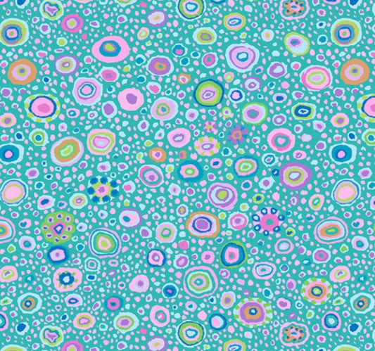 Kaffe Fassett Roman Glass Turquoise quilting fabric