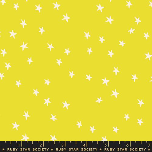 Ruby Star Society Starry Citron quilting cotton fabric