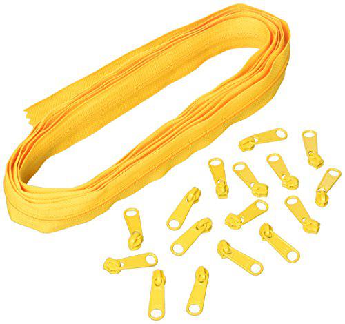 Patterns Byannie 4 Yards of 16mm #4.5 Zipper Chain and 16 Ex-Large Buttercup